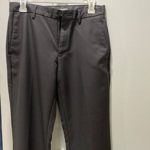 Amazon Men's Slim-Fit Flat-Front Dress Pants Charcoal